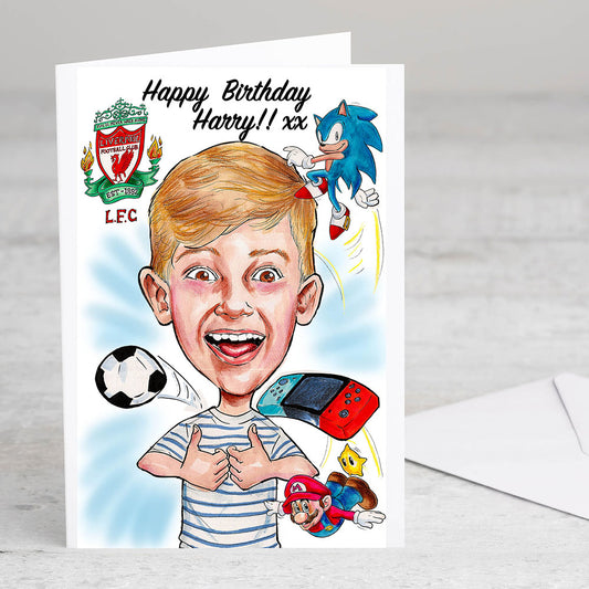 A4 Birthday Card Caricature