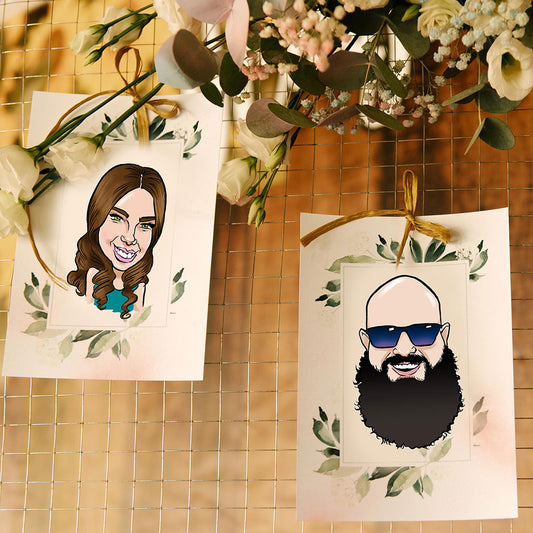 Weddings placement caricatures